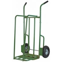 RIBIMEX Chariot à Bûches Roues Gonflables Charge 250kg - Prcpb250 - Ribiland - Vert