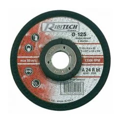 RIBIMEX Ribitech - Disque Abrasif Ø125 Tronçonner Ebarber Acier 125X6,4X22,2