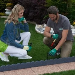 RIBIMEX Bordure De Jardin Flexible, 120x5xh9cm, Gris, Caoutchouc -RIBIMEX Soldes 23984161 3