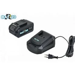 RIBIMEX Kit ''RBAT20'' Chargeur Rapide + Batterie 4Amp