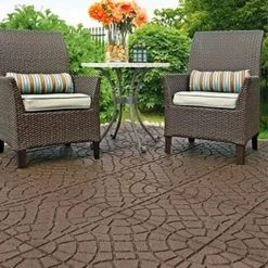 RIBIMEX Dalle Jardin/terrasse 45x45cm, ép.2cm, Marron, Caoutchouc -RIBIMEX Soldes 25439998 3