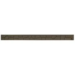 RIBIMEX Bordure De Jardin Flexible, 120x2xh9cm, Terre, Caoutchouc, + 3 Piquets De Fixation Et 1 Connecteur
