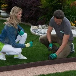 RIBIMEX Bordure De Jardin Flexible, 120x2xh9cm, Terre, Caoutchouc, + 3 Piquets De Fixation Et 1 Connecteur -RIBIMEX Soldes 25440001 3