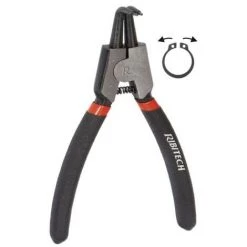 RIBIMEX Pince Circlips Ext. Courbe 160mm