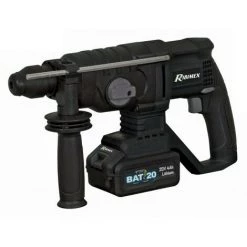 RIBIMEX Marteau Perforateur SDS PRO ''R-BAT20'', 2,2J, En Malette+bat 4A/h 20volt+charg Rapide+accessoires