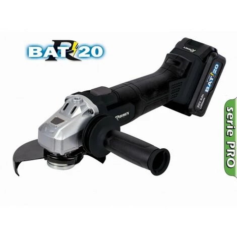 RIBIMEX Meuleuse Angle 125mm PRO BRUSHLESS ''R-BAT20'' Batterie 20V 4amp + Chargeur Rapide 3 RIBIMEX Meuleuse Angle 125mm PRO BRUSHLESS ''R-BAT20'' Batterie 20V 4amp + Chargeur Rapide