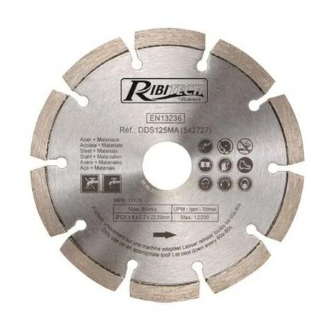RIBIMEX Disques Diamantés Acier-Matériaux Diamètre 125 Mm 3 RIBIMEX Disques Diamantés Acier-Matériaux Diamètre 125 Mm