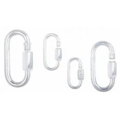 RIBIMEX Boite De ± 20 Maillons Rapides En Acier Galvanisé.