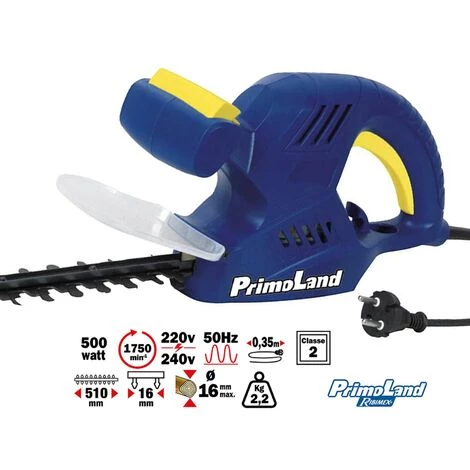 RIBIMEX Taille-haies électrique - Ribiland - Puissance 500W Pour Votre Jardin Avec Lame 510 Mm - Sécurisée Par Double Commande 4 RIBIMEX Taille-haies électrique - Ribiland - Puissance 500W Pour Votre Jardin Avec Lame 510 Mm - Sécurisée Par Double Commande – Image 2