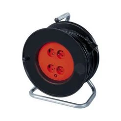RIBIMEX Enrouleur De Câble électrique 4 Prises 40 M 3100 W