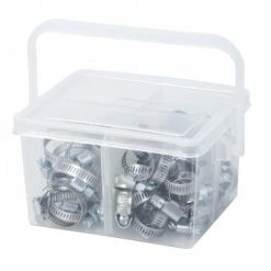 RIBIMEX Colliers De Serrage Acier Largeur 9mm En Coffret De 80