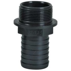 RIBIMEX Raccord Droit Cannelé Fileté 1''1/2 Mâle Pour Tuyau Diam 40mm