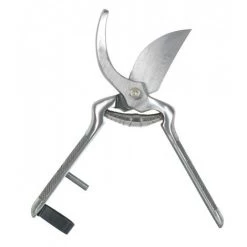 RIBIMEX Sécateur Forgé 9'' Lames Courbes, Acier Poli, Ressort à Lamelles