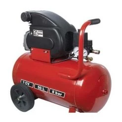 RIBIMEX Compresseur électrique 2 Cv à Huile 50 Litres