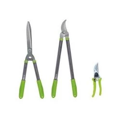 RIBIMEX Lot 3 Outils De Jardinage Coupants : Secateur 8 + Cisaille Haies + Coupe Branches
