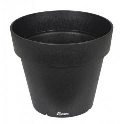 RIBIMEX Pot à Fleurs Rond En Caoutchouc, Diam.35cm, Hauteur 30cm, Coloris Ardoise