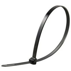 RIBIMEX Colliers Autobloquants Noirs, Type électricien, 2,5x100mm, 100 Pièces