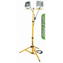 RIBIMEX Projecteur à LED 2X30w 2250 Lumens Sur Trépied Télescopique
