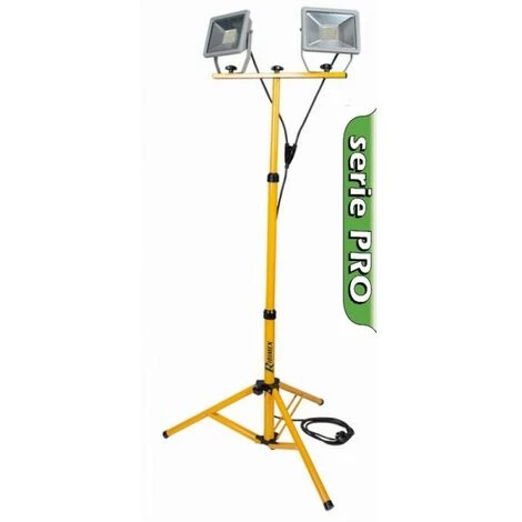 RIBIMEX Projecteur à LED 2X30w 2250 Lumens Sur Trépied Télescopique 3 RIBIMEX Projecteur à LED 2X30w 2250 Lumens Sur Trépied Télescopique