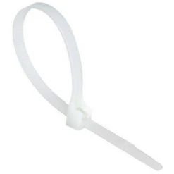 RIBIMEX Colliers Autobloquants Blancs, Type électricien, 3,6x140mm, 100 Pièces