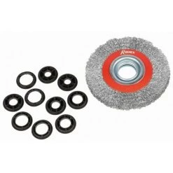 RIBIMEX Tourets : Brosse Métallique Diamètre 200mm