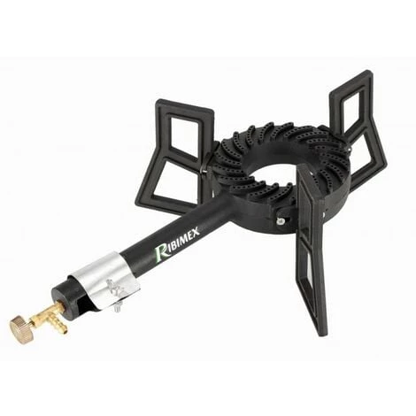 RIBIMEX Réchaud Gaz 3 Pieds Fonte, Brûleur Fonte 8000 Watt 3 RIBIMEX Réchaud Gaz 3 Pieds Fonte, Brûleur Fonte 8000 Watt