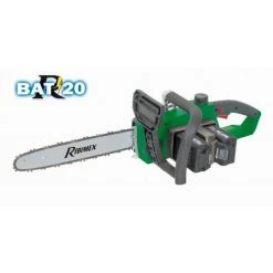 RIBIMEX Tronçonneuse ''RBAT20'' BRUSHLESS 350mm, 2x20volt, Livré 2 Batteries 2Ah Et 1 Chargeur
