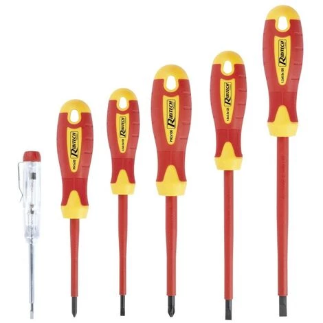 RIBIMEX Lot De 7 Tournevis électriciens VDE .. 3 RIBIMEX Lot De 7 Tournevis électriciens VDE ..