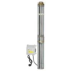 RIBIMEX Pompe Immergée Inox 750w, 95m Avec Tableau électrique, Immergable 40m Sous L'eau