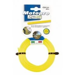 RIBIMEX Fil Rond Diam.2,4 Mm X 50m Jaune ''MOTOPRO''